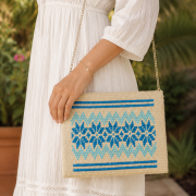 Clutch Cartera Tejida a Mano Estilo Wayuu Bella Village